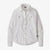 patagonia womens self guided hike long sleeve shirt in white, front view