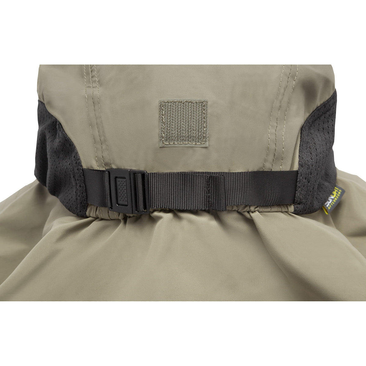 a photo of a sunday afternoon adventure hat in an adult size in sand, rear detail