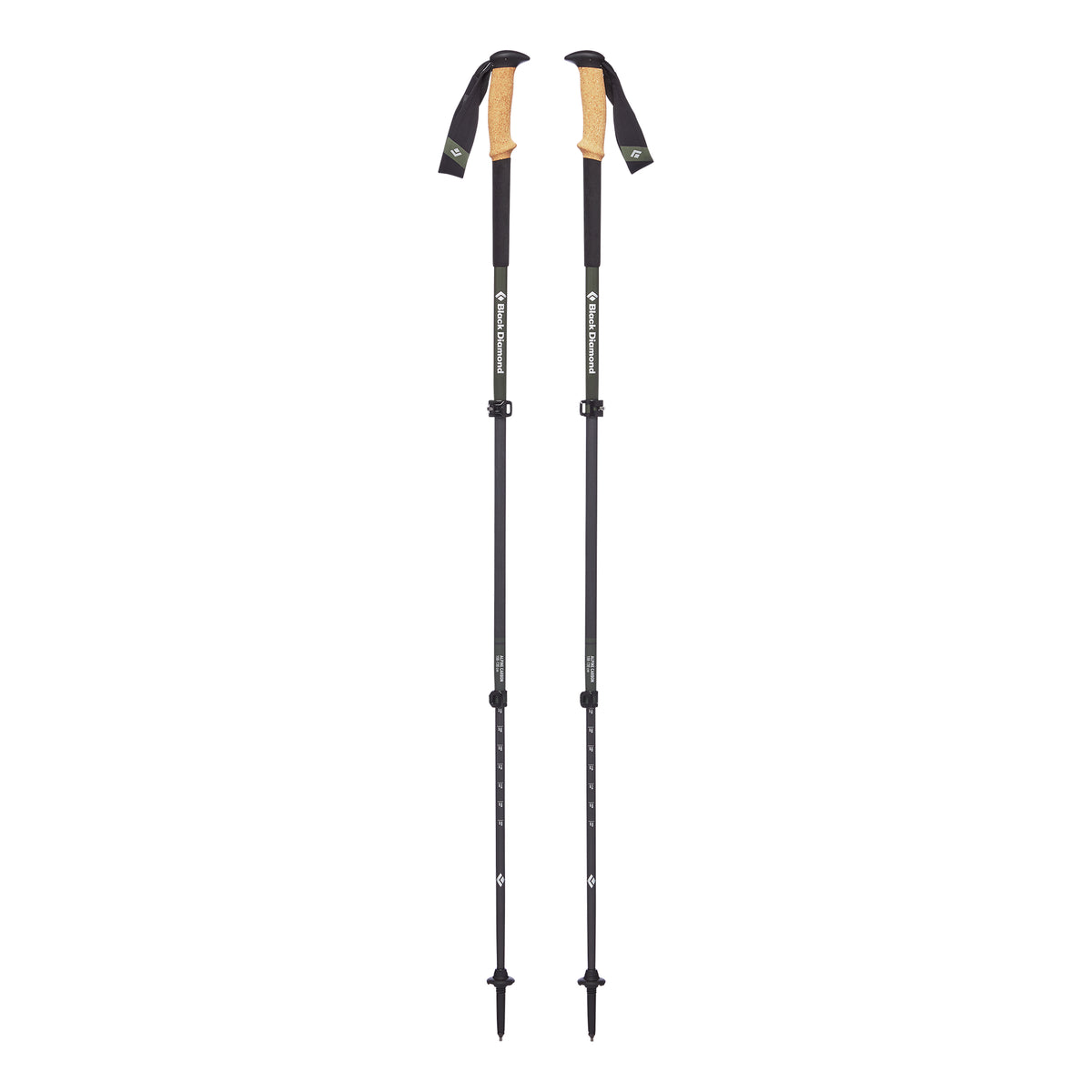 trekking poles extended