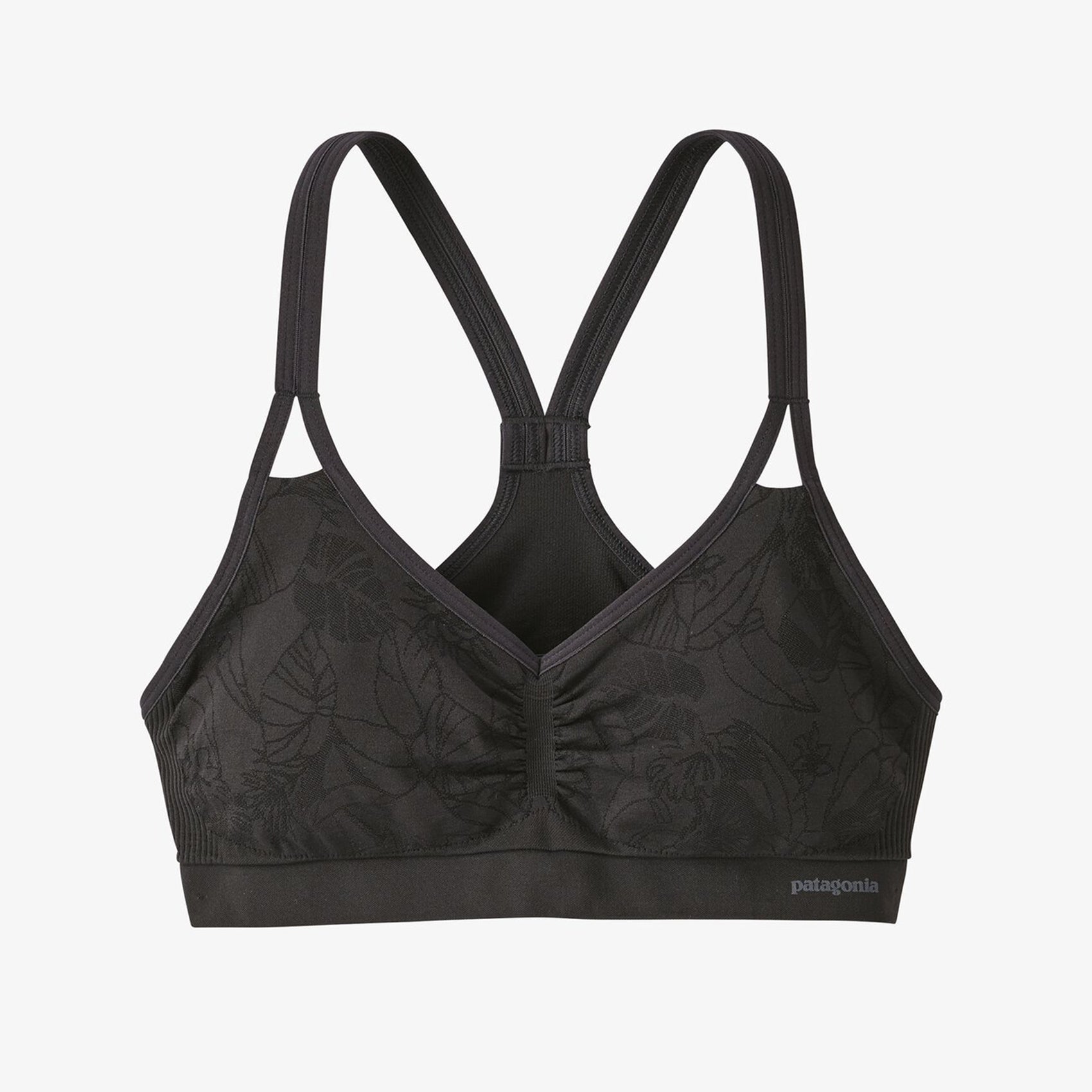 patagonia womens barely bra in valley flora jacquard black