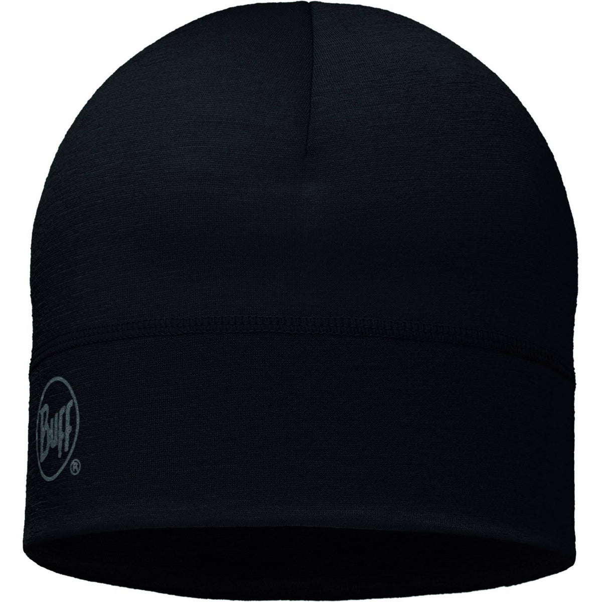 merino wool hat in black