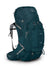 osprey ariel plus 70 backpack in night jungle blue, front view