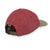 a photo of a sunday afternoon campfire cap in brick red, rear view