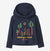 a photo of the patagonia baby capilene silkweight hoody in the color camp with friends: new navy