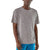 patagonia mens short sleeve capilene cool daily shirt in feather grey on a model, front view