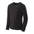 patagonia mens long sleeve capilene cool lightweight shirt in black, front view