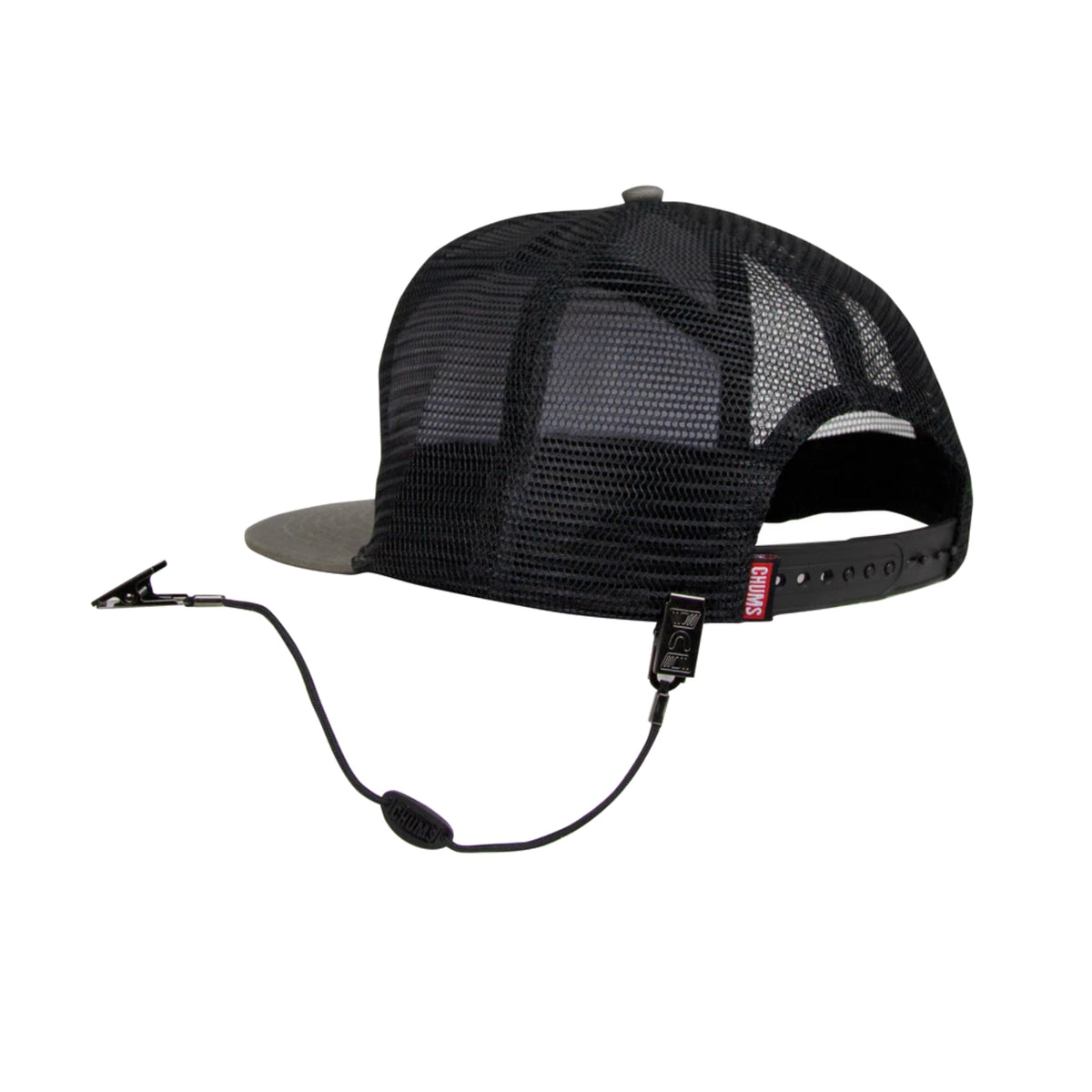 chums cap retainer on hat 