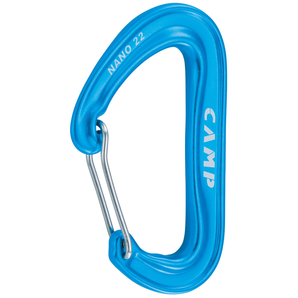 blue nano carabiner