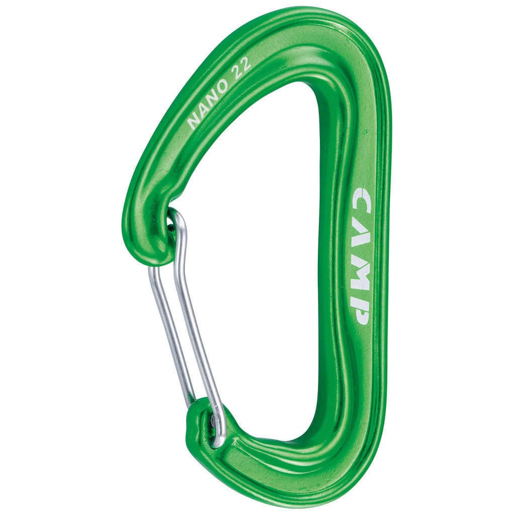 green nano carabiner