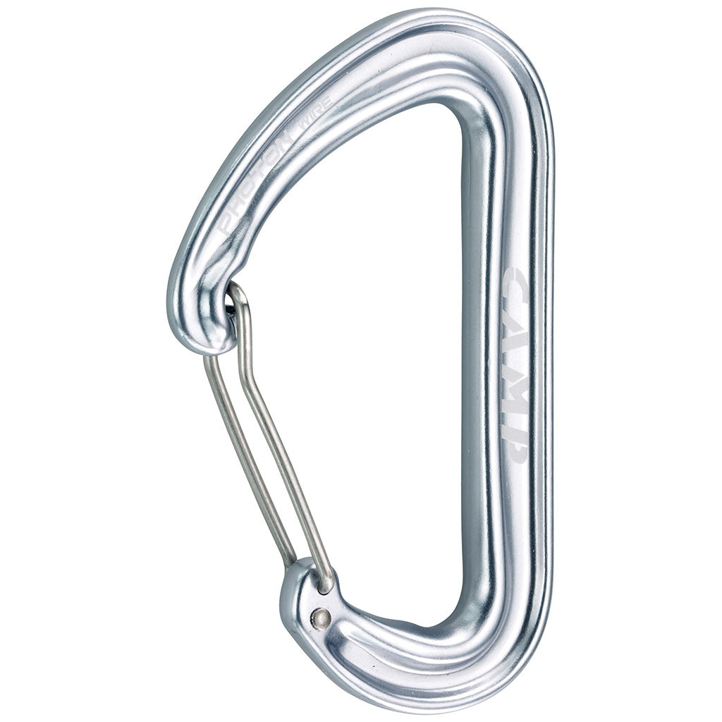 the light grey photon carabiner