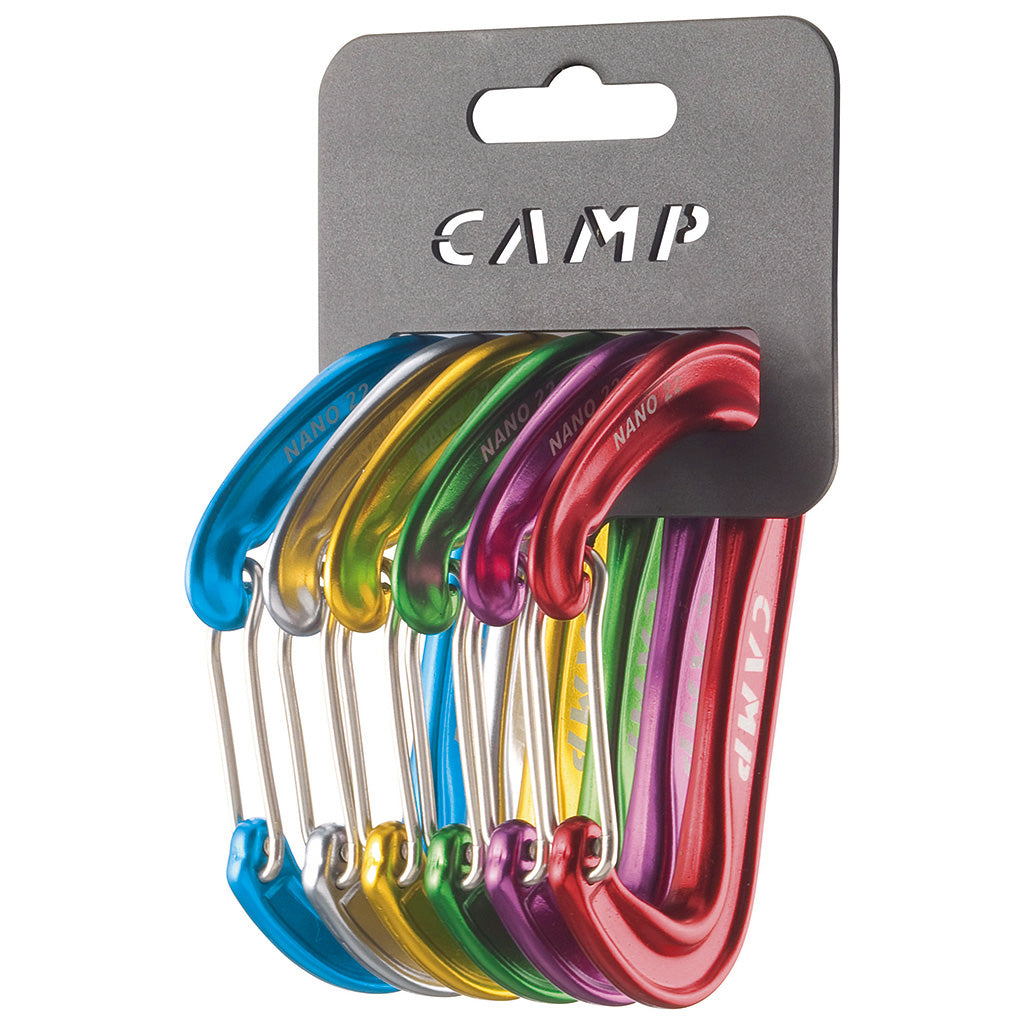 the six color nano carabiner rack pack