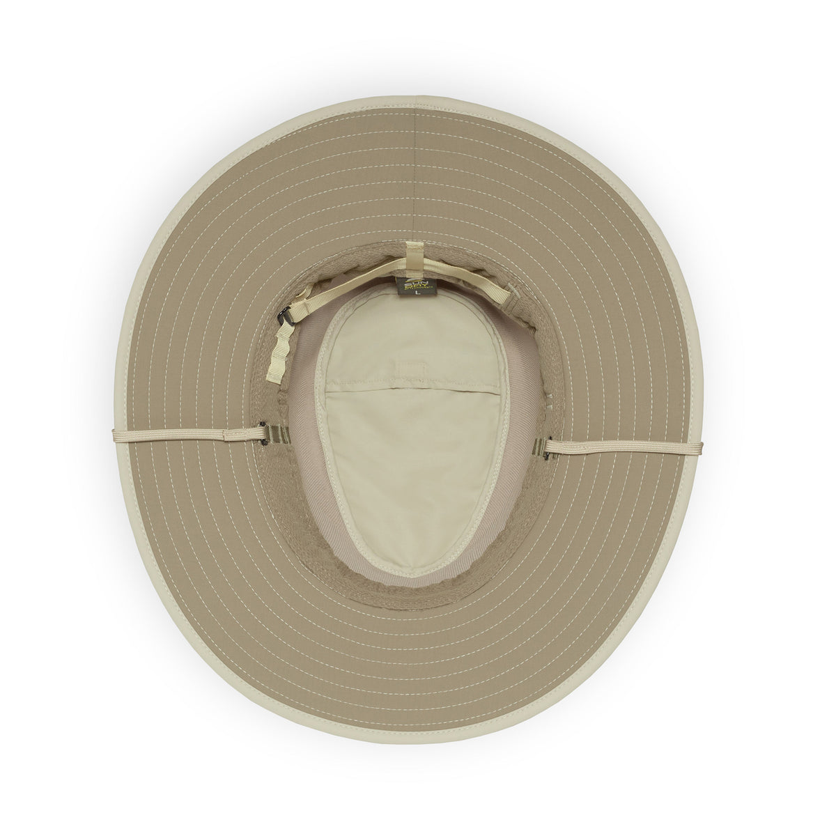 a photo of the sunday afternoon charter breeze hat in cream, from underneath