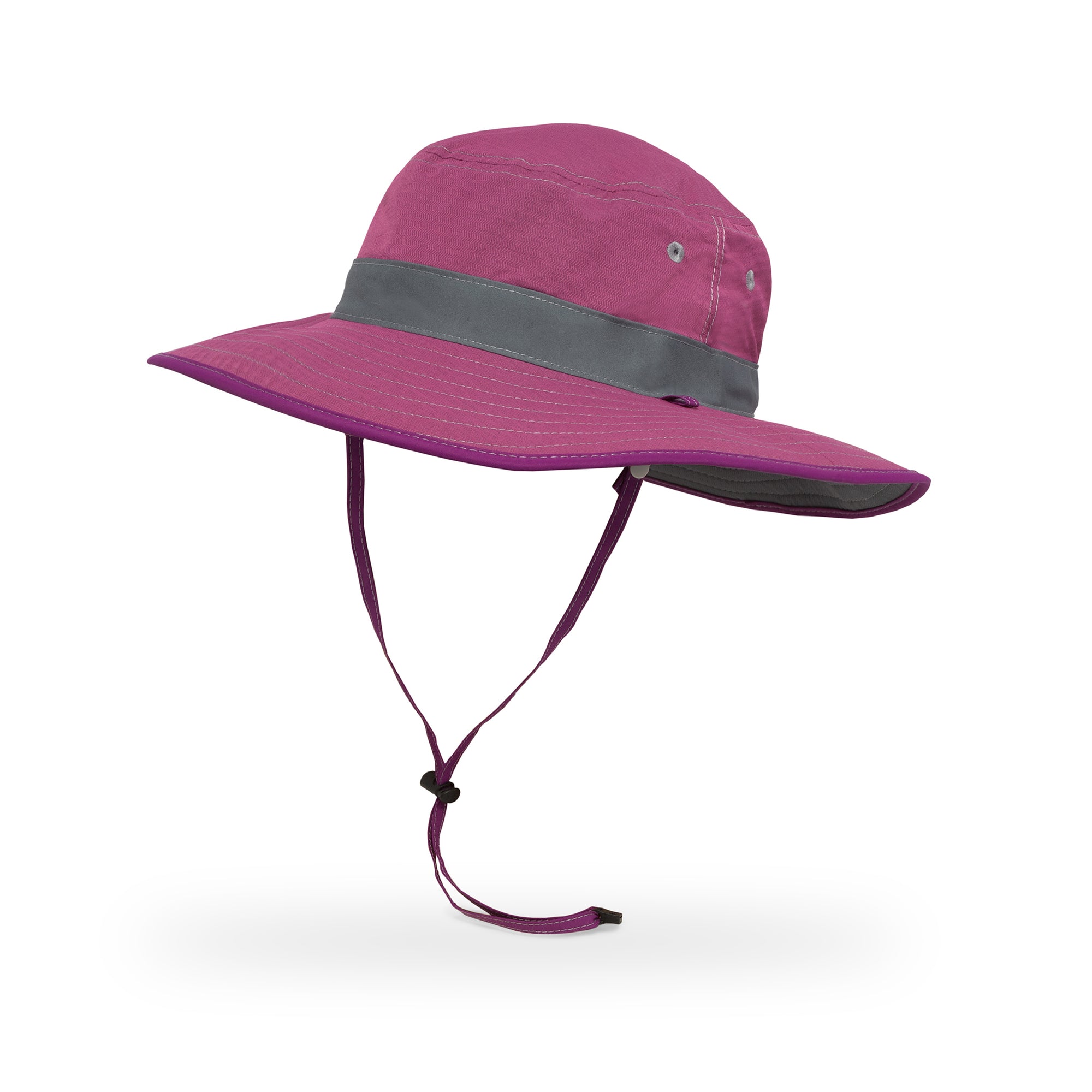 a photo of a sunday afternoon womens clear creek boonie hat in wild orchid/cinder