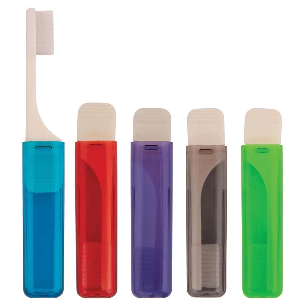 small plastic toothbrushes in various colors