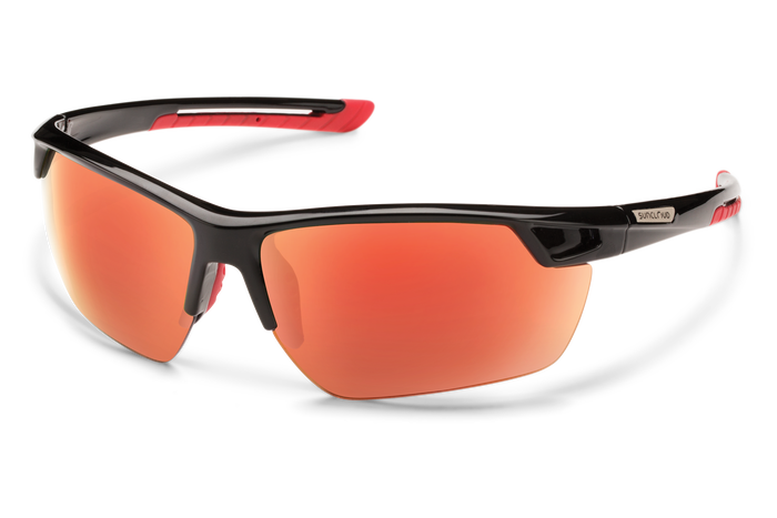 suncloud contender sunglasses black with red lenses