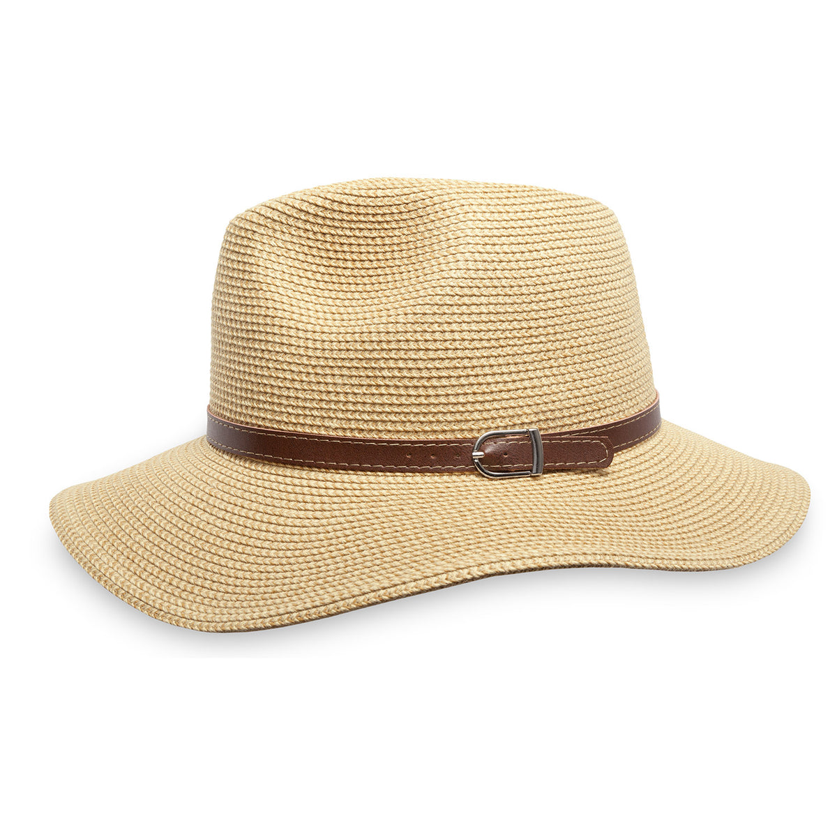 a photo of the sunday afternoons women's coronado hat in natural, side detail view