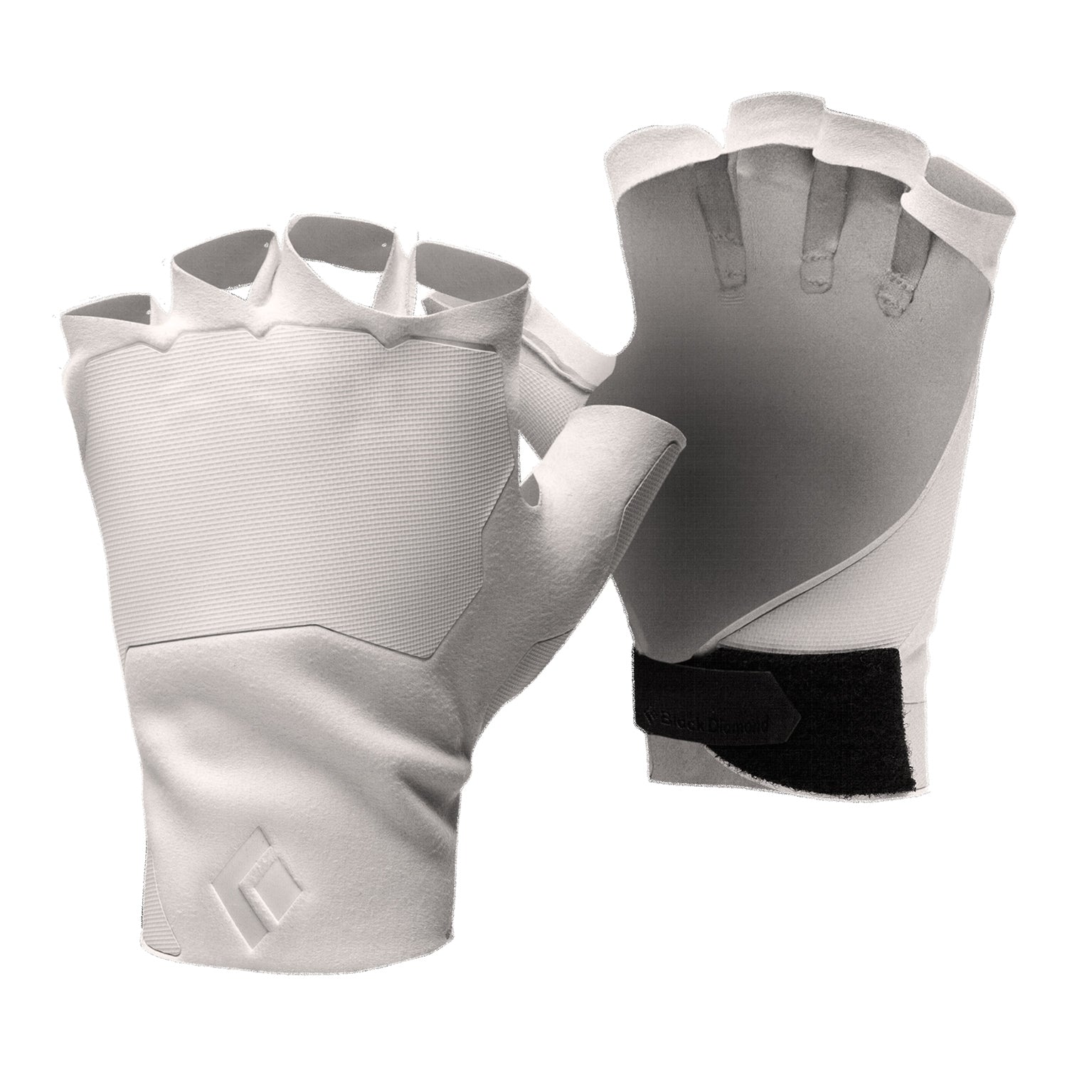 black diamond crack climbing gloves in white