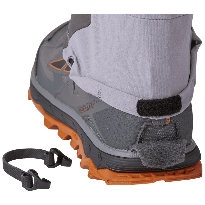 detail of the heel attachment