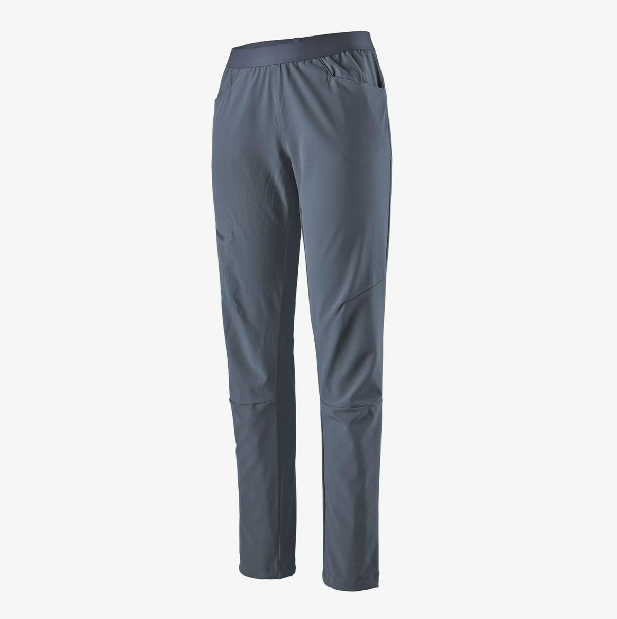 patagonia womens chambeau rock pants in dolomite blue, front view