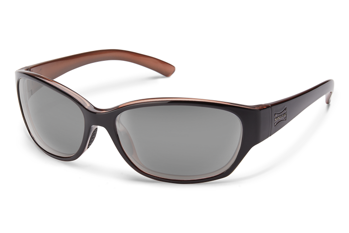 suncloud duet sunglasses in black backpaint with polarized gray lenses