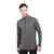terramar quarter zip long sleeve shirt men's in color grey on model front view