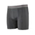 patagonia essential ac boxer briefs in forge grey front view