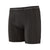 patagonia essential boxer brief 6" in black, front view