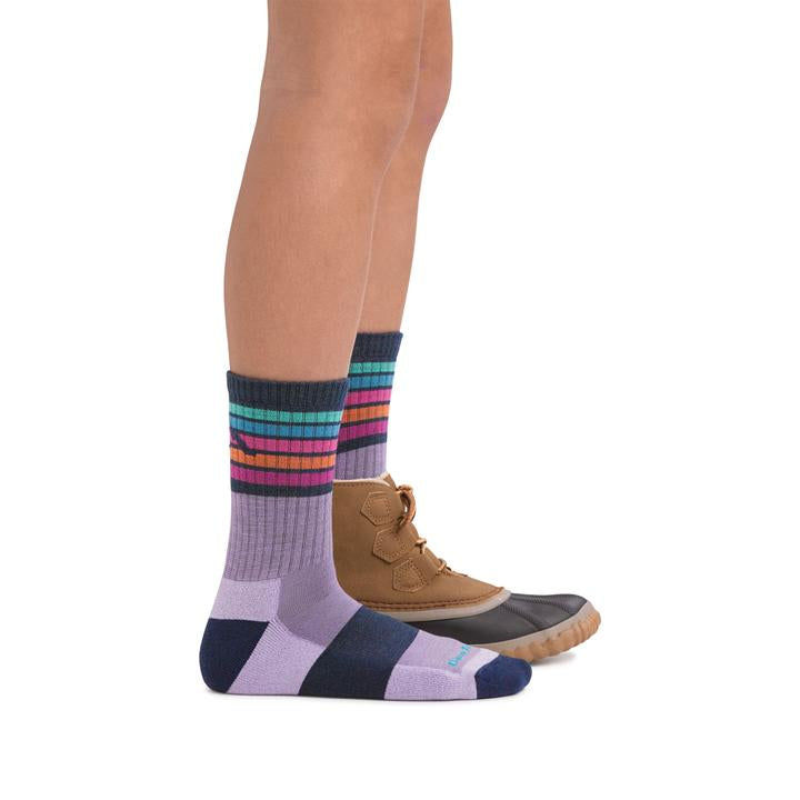 lavender socks on legs