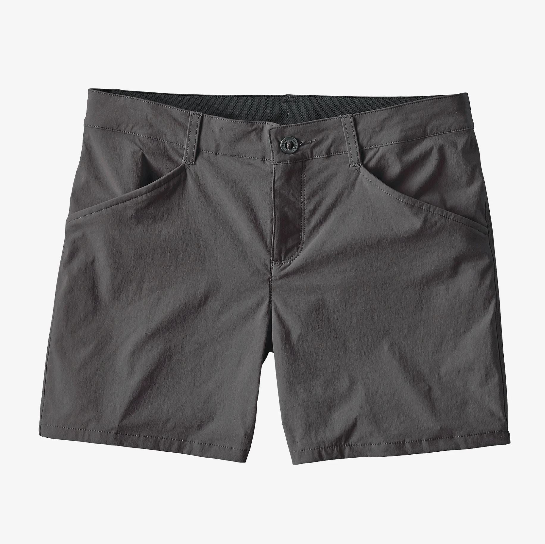 patagonia womens quandary short 5 inch in forge grey