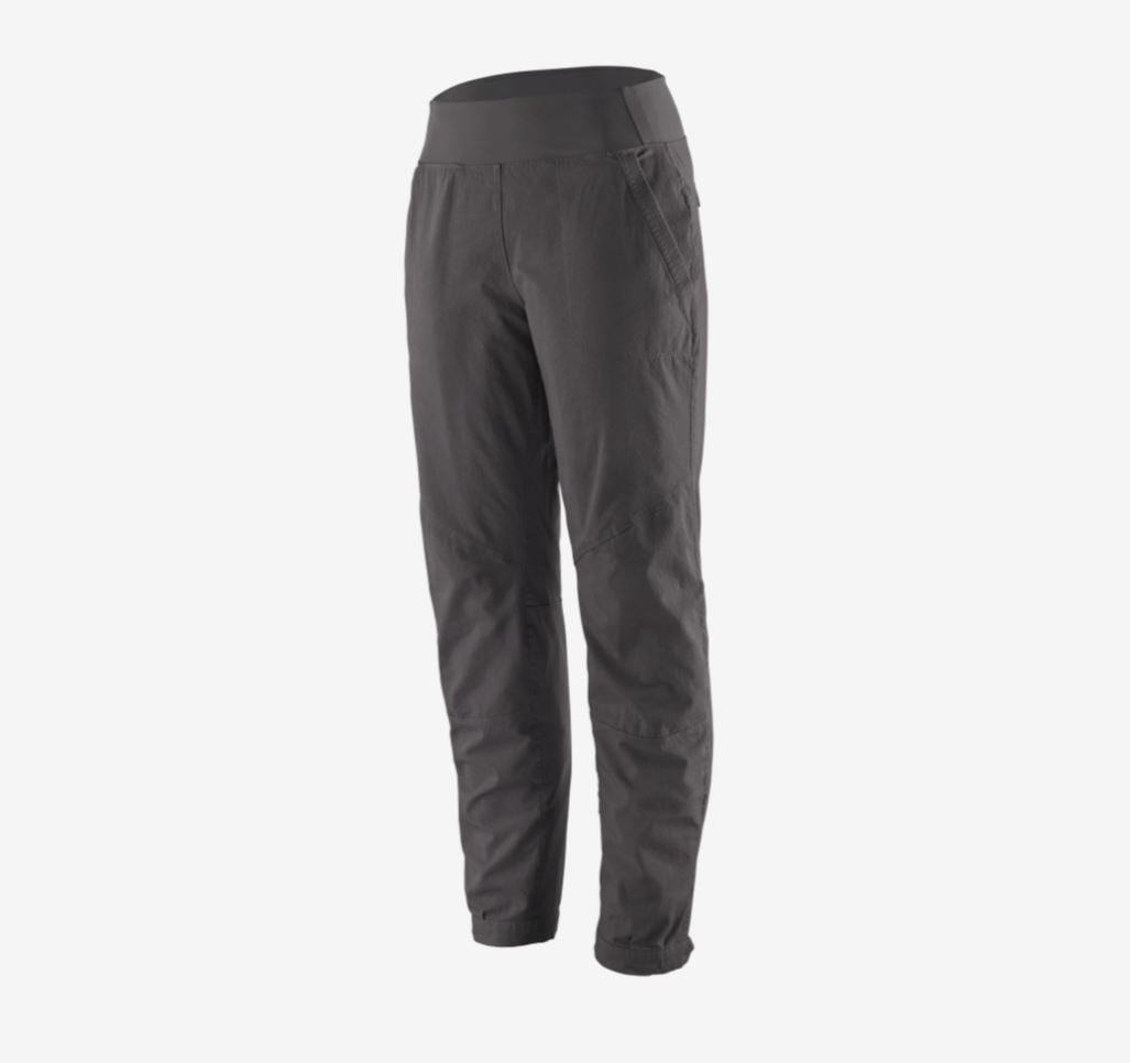 patagonia women's caliza rock pants in forge grey, front view