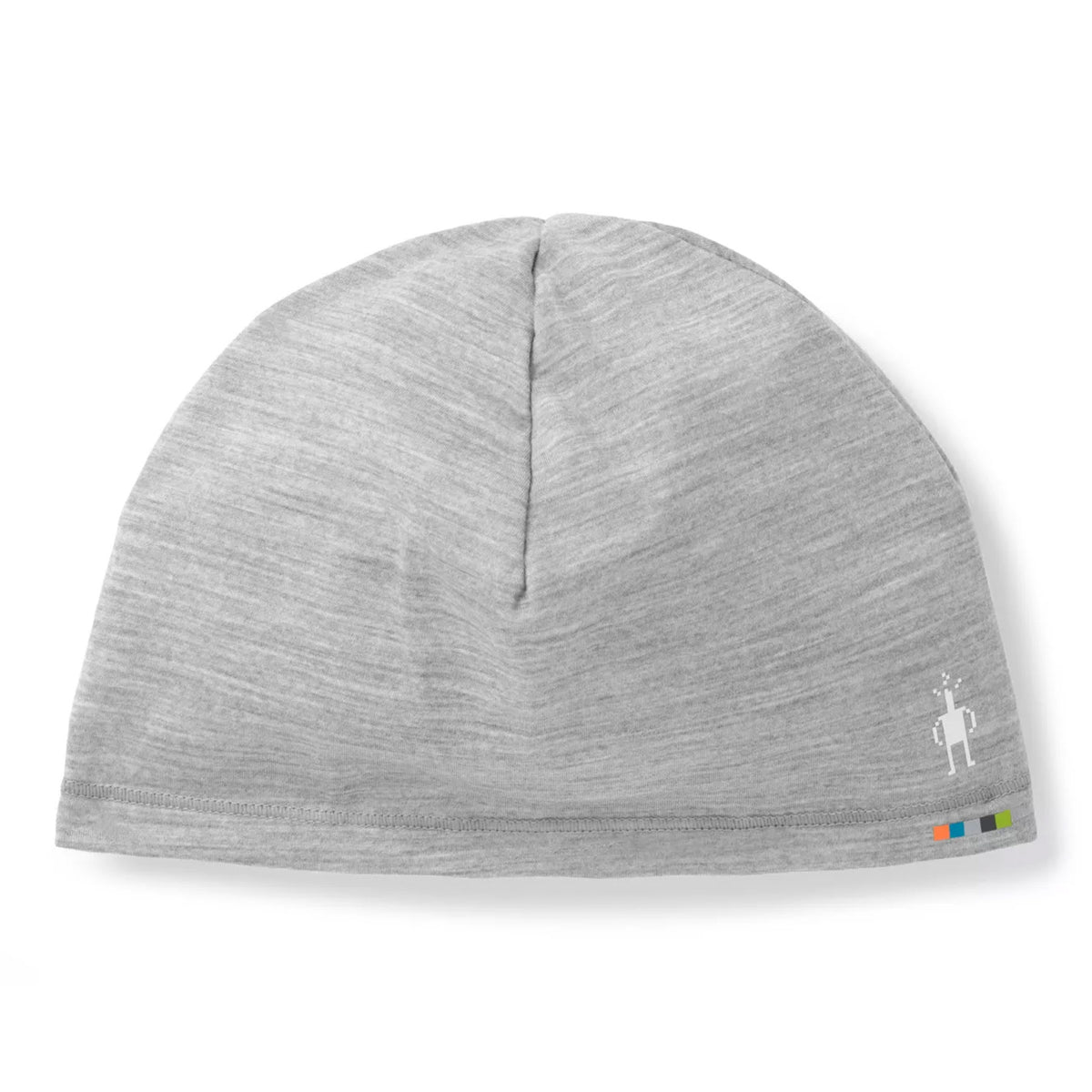 the merino 150 beanie in light gray heather