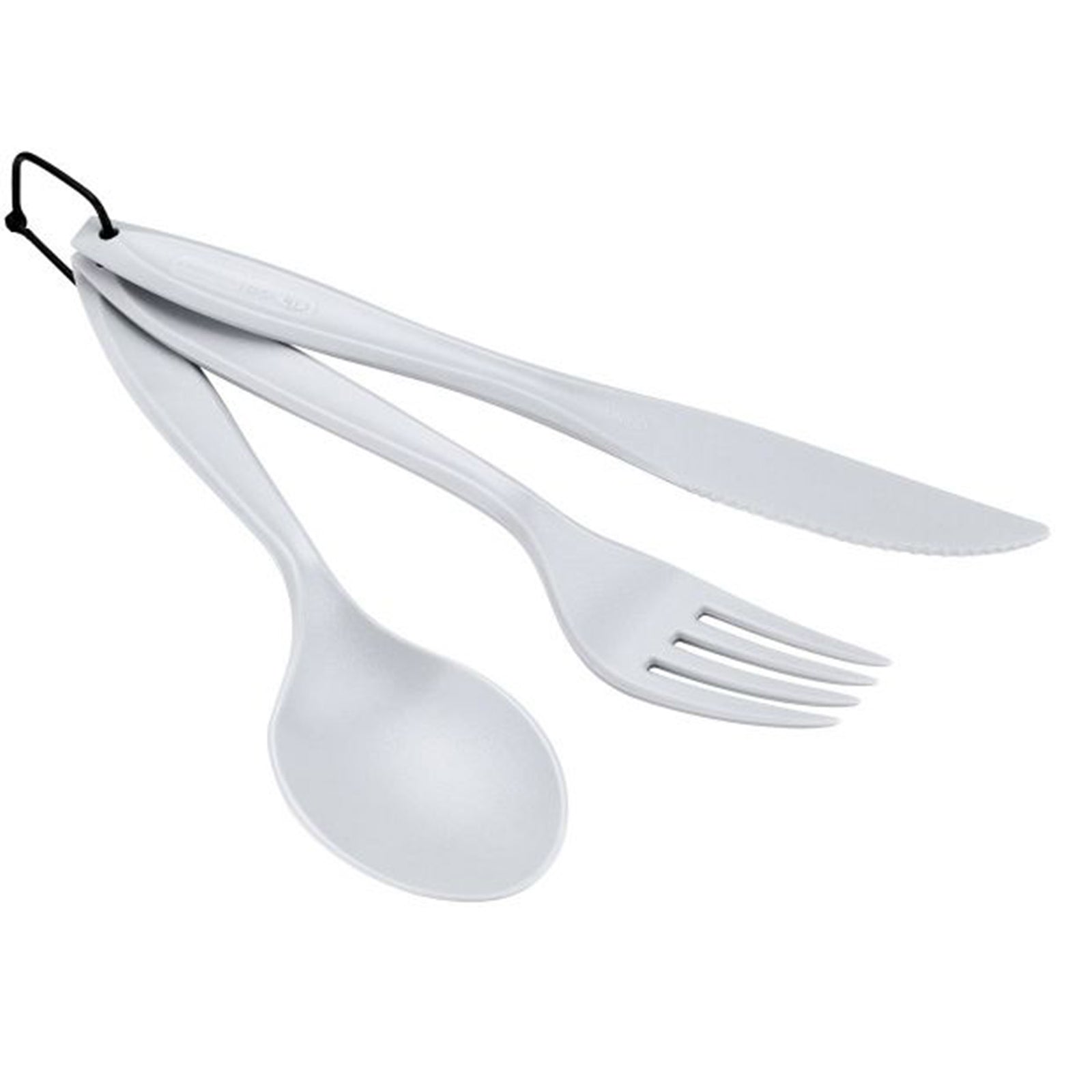 a lexan knife, fork, and spoon set