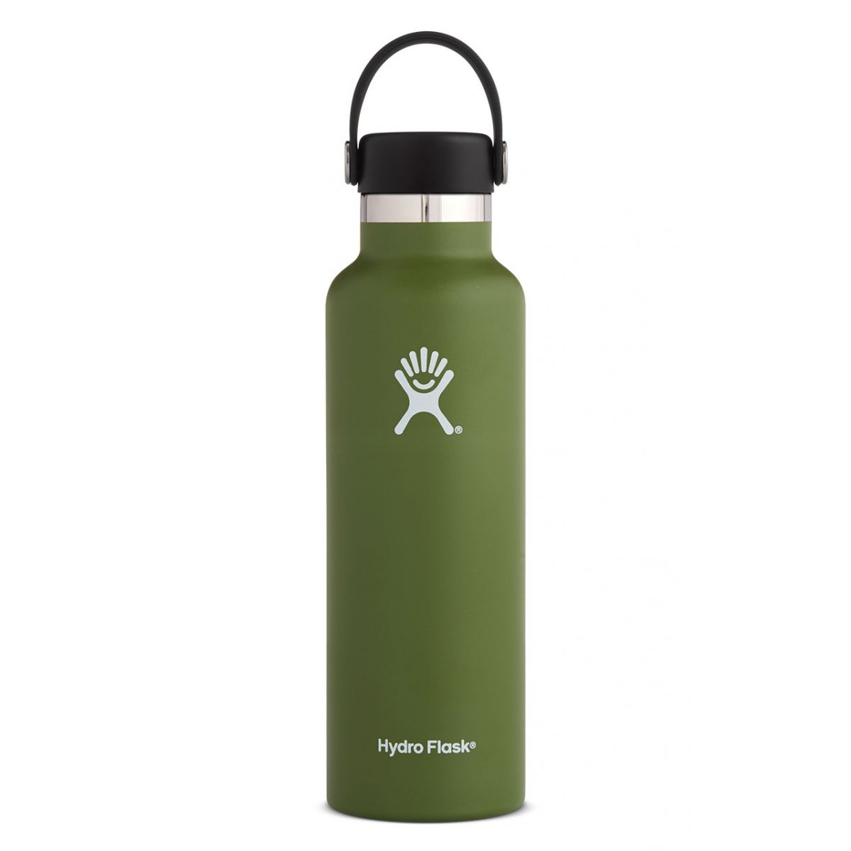 hydroflask stainless steel water bottle 21 oz in olive
