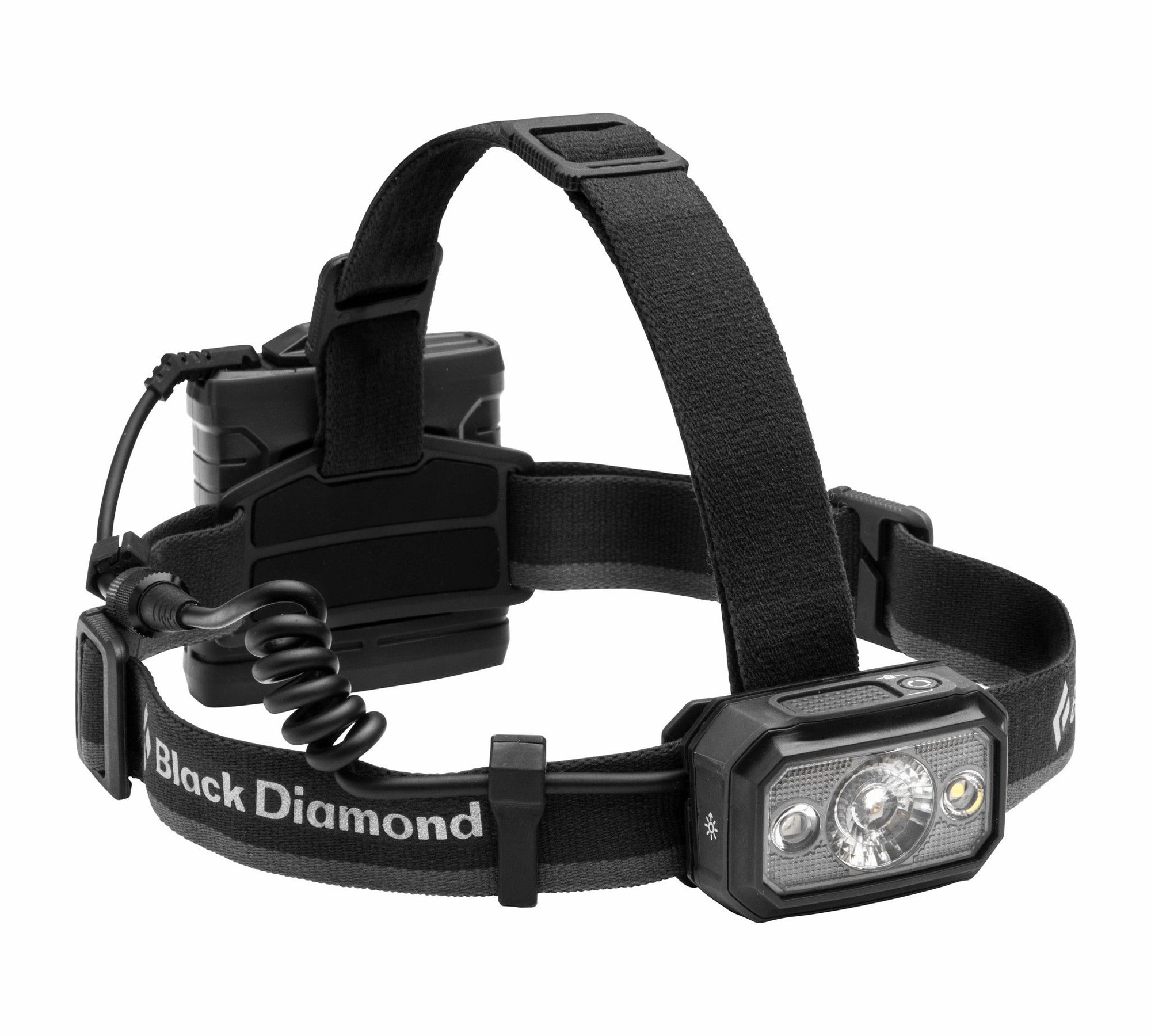 black diamond icon 700 headlamp, three quarter view