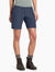 a photo of the kuhl trekr 8 inch shorts on a model in the color inkwell, front view