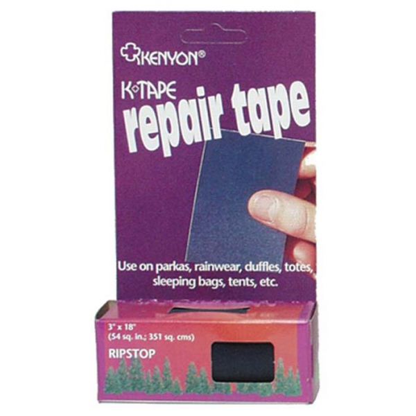 kenyon k-tape ripstop nylon repair tape, black