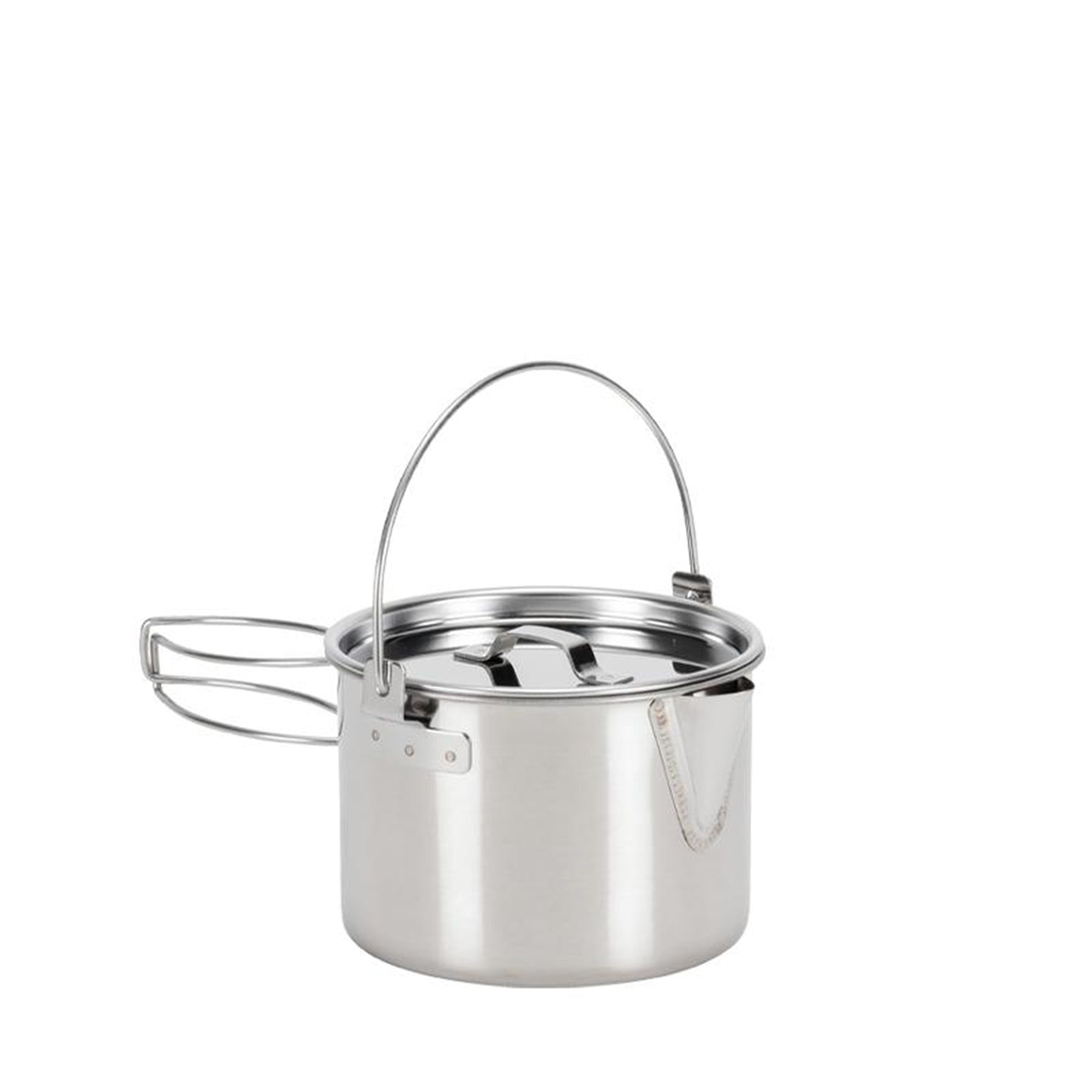 the kettle cooker with lid on