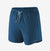a photo of the patagonia womens multi trails shorts with a five and a half inch inseam in the color lagom blue, front view
