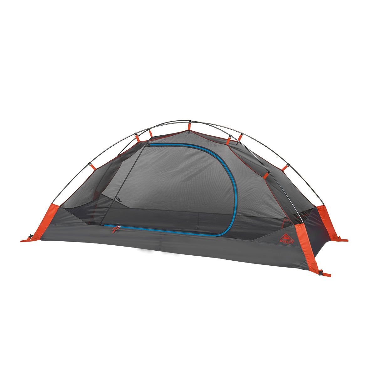 kelty late start 1 person tent without fly in color grey with orange and blue details