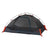 kelty late start 2 person tent no fly front view in color dark grey with blue and orange accents