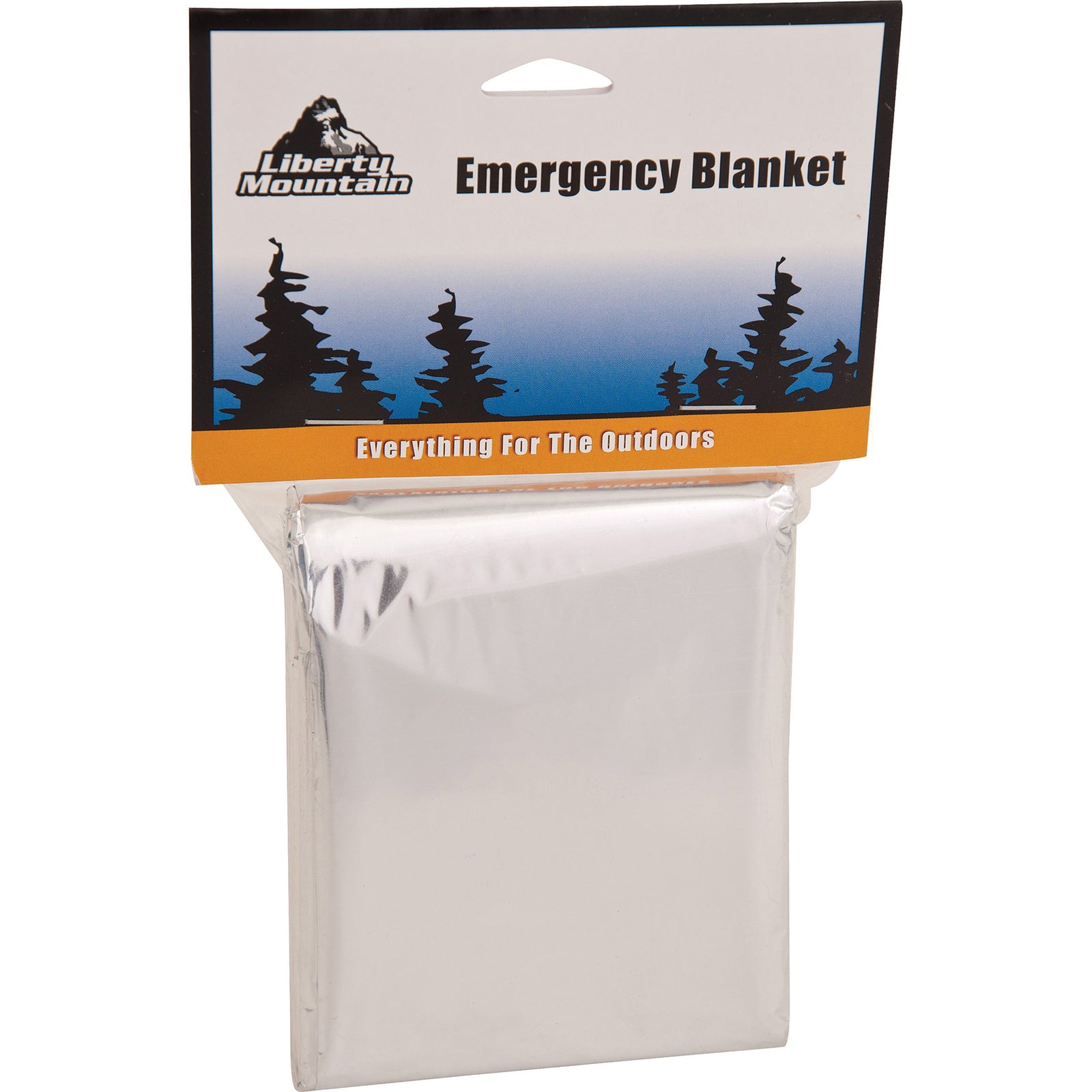 an emergency blanket to reflect body heat