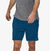 patagonia mens multi trails shorts in lagom blue, front view on a model