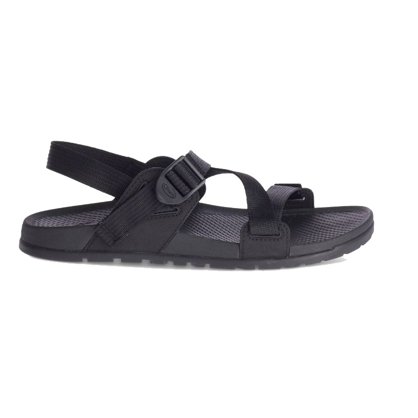 chacos lowdown sandals womens in black side view