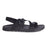 chacos lowdown sandals womens in black side view