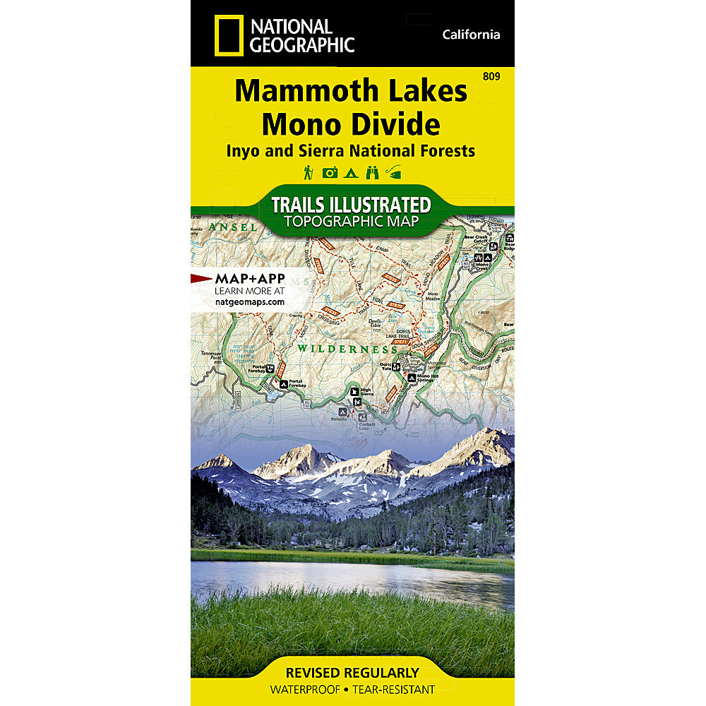 national geographic maps mammoth lakes