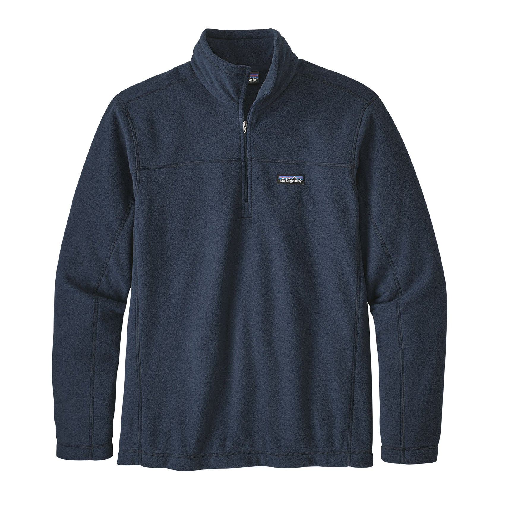 patagonia mens micro d pullover in new navy, front view