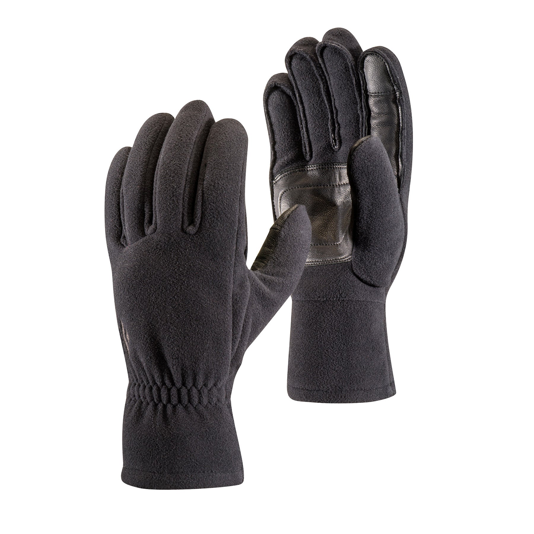 a pair of windproof fleece gloves