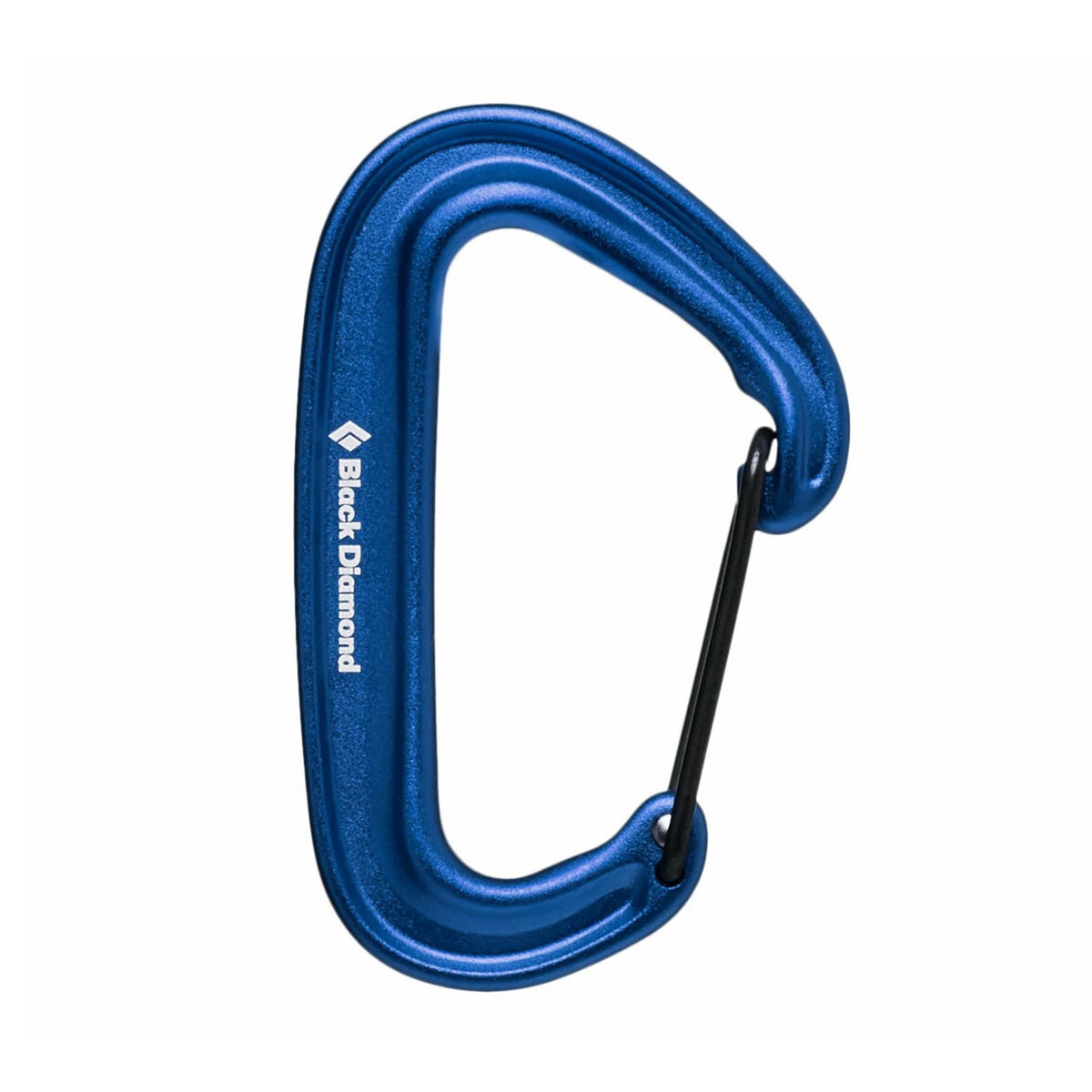a blue miniwire carabiner