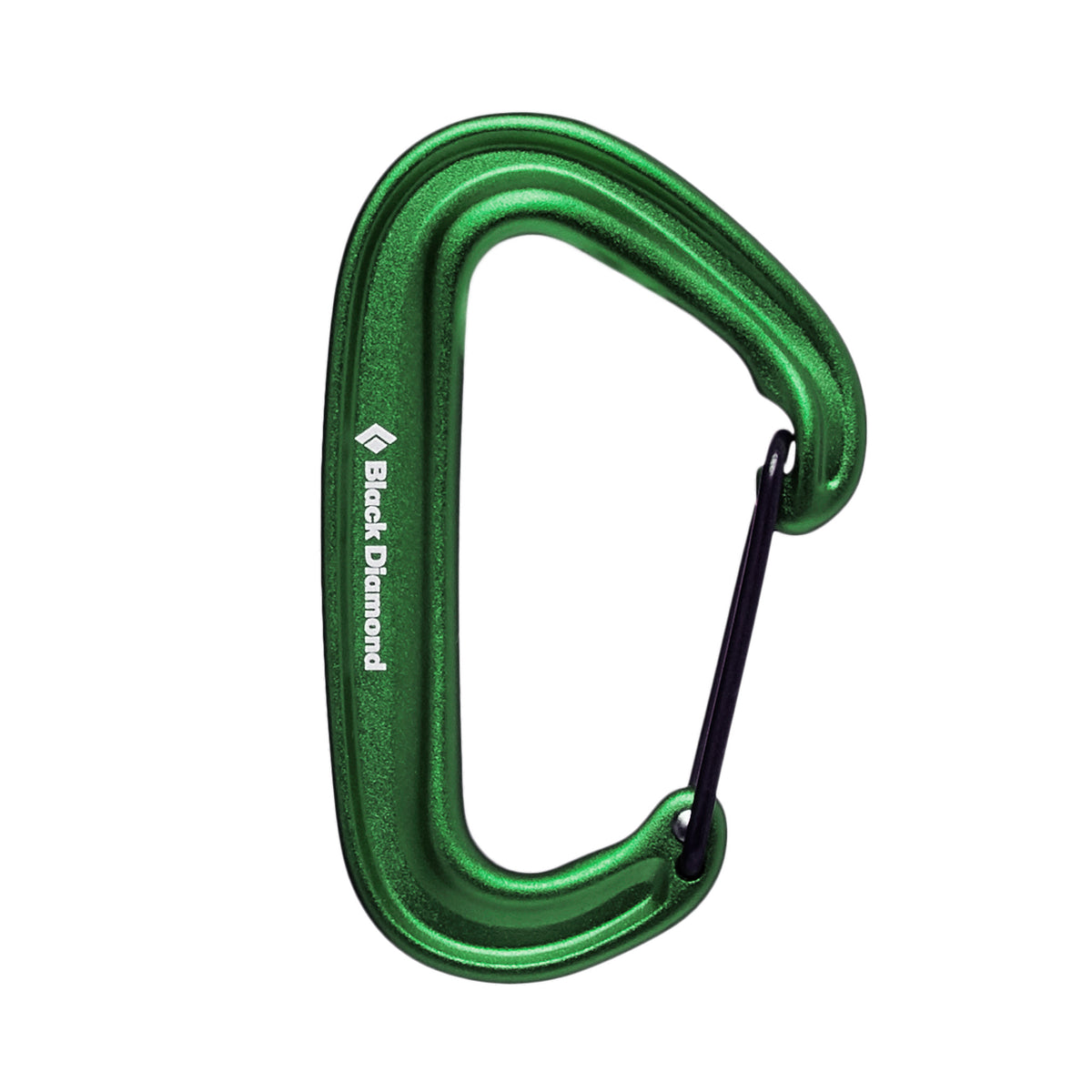 a green miniwire carabiner