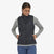 patagonia womens nano puff vest in black, front view on a model